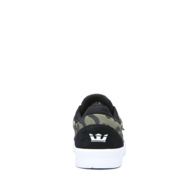 Supra Mens SAINT Black/Camo/white Low Top Shoes | CA-22963